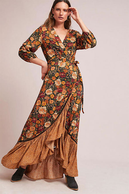 5 Lovely Autumn Maxi Dresses In Anthropologie Sale