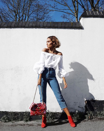 OOTD: How to Wear Red Boots According to Fashion Girls Lovika